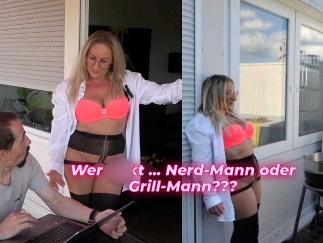 Studentin-Aneta's Porno Video: Nerd und Grill Mann ... wer schaut zu und wer fi**t mich vor meinem Nachbarn!!
